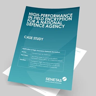 High-Performance in-field Encryption for a National Defence Agency Case Study